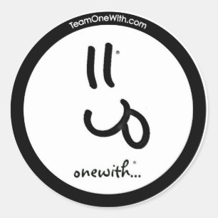 Rond un avec...Bella Smile Sticker