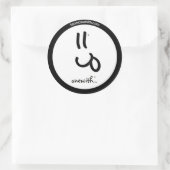 Rond un avec...Bella Smile Sticker (Sac)