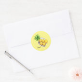 Rond Un Bol De Sticker Au Citron (Enveloppe)