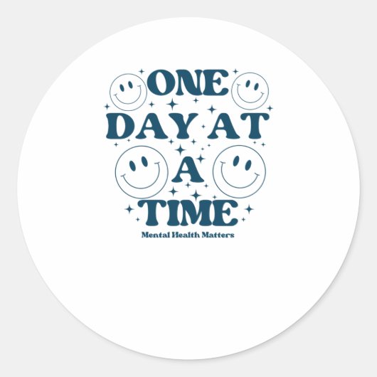 Rond Un Jour À La Fois Sticker (Devant)
