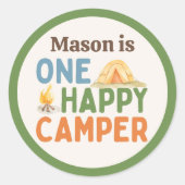 Rond Un joyeux Camper Sticker Anniversaire (Devant)