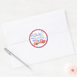 Rond Un petit sticker Baby shower de briseur de coeur