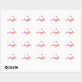 Rond Un Sticker Mochi philosophique (Feuille)