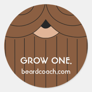 Rond Un Sticker pour la croissance de la barbe