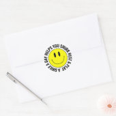 Rond Un Sticker Smilie Joyeux Un Jour (Enveloppe)