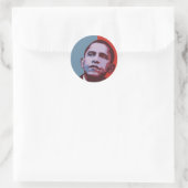 Rond Une nouvelle majorité - Sticker politique d'Obama (Sac)