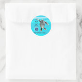 Rond Une tortue à la fois Sticker (Sac)