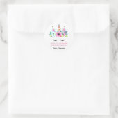 Rond Unicorn Favor Sticker - Unicorn party - faveurs (Sac)