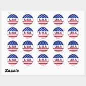 Rond USA - Sticker (Feuille)