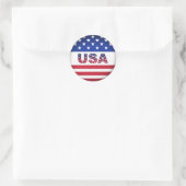 Rond USA - Sticker (Sac)