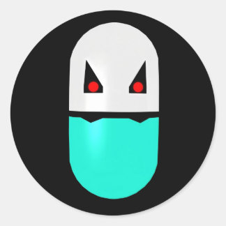Rond Vampire Prozac Sticker pour pilules parodiques 001