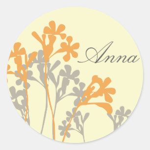 Rond Vector Floral Design L Sticker tout usage personna