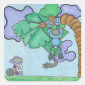 Rond Vierkante Sticker (Voorkant)