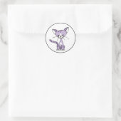 Rond Violet le chat Sticker (Rencontrez les mâts) (Sac)