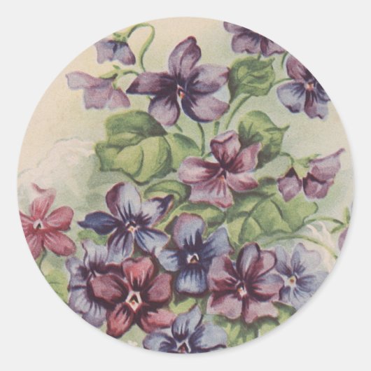 Rond Violets - Sticker (Devant)