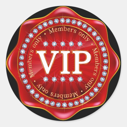Rond VIP - Sticker Royale Elegant - SRF (Devant)
