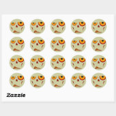 Rond Visage Zombie - Snarl Sticker (Feuille)