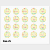 Rond voeux d'anniversaire - Sticker (Feuille)