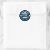 Rond Vote Bleu Peu Importe Qui | Sticker (Sac)