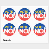 Rond Vote No Round Sticker (Feuille)