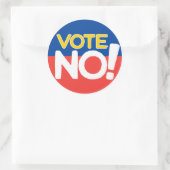 Rond Vote No Round Sticker (Sac)