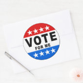 Rond Voter Pour Moi Sticker (Enveloppe)