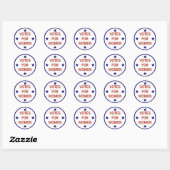 Rond Votes pour les femmes Sticker de Suffrage Historiq (Feuille)