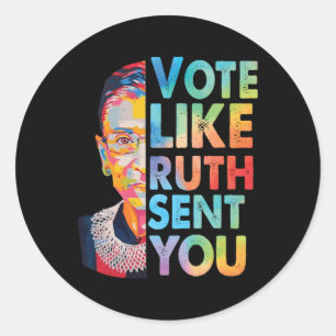 Rond Votez Comme Ruth Vous A Envoyé Sticker