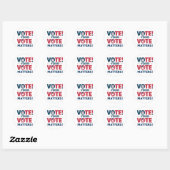 Rond Votez Votre Sticker Vote S (Feuille)