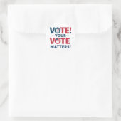 Rond Votez Votre Sticker Vote S (Sac)