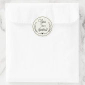 Rond Votre Sticker Arrondi Classique Invité (Sac)