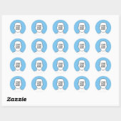 Rond Votre visage dans Sticker Cercle (Feuille)