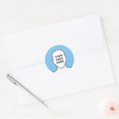 Rond Votre visage dans Sticker Cercle (Enveloppe)