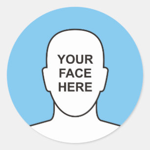 Rond Votre visage dans Sticker Cercle