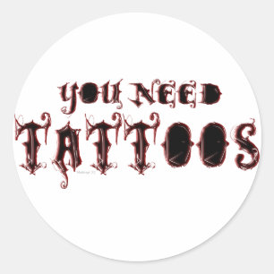 Rond Vous Avez Besoin D'Un Sticker De Tatouages