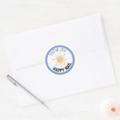 Rond Vous avez Happy Mail Smile Sticker Round (Enveloppe)