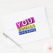 Rond Vous Équivaut Sticker Magnifique (Enveloppe)