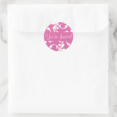 Rond Vous êtes Invited Leaf Flourish Envelope Sticker S (Sac)