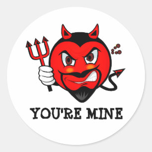 Rond Vous êtes le Sticker pour le diable