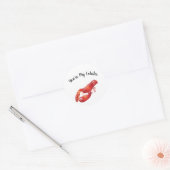 Rond Vous êtes mon Sticker de homard (Enveloppe)