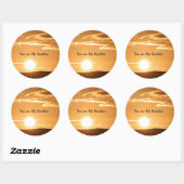 Rond Vous êtes My Sunshine Sticker (Feuille)