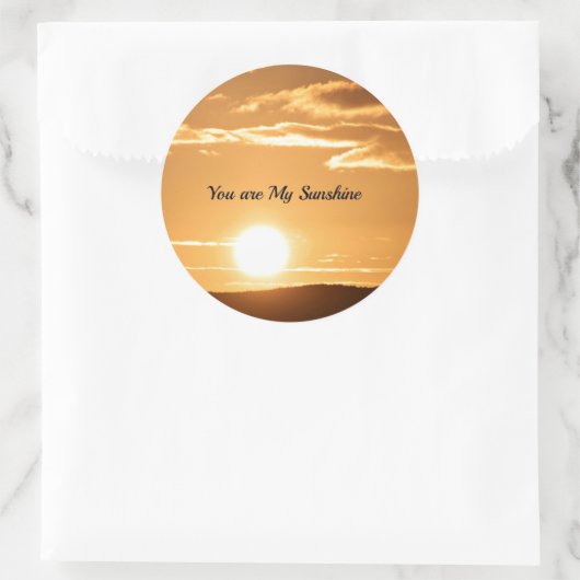 Rond Vous êtes My Sunshine Sticker (Sac)