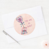 Rond Vous êtes si doux Sticker pour bonbons de la Saint (Enveloppe)