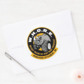 ROND W.H.O.R.E. STICKER (Enveloppe)