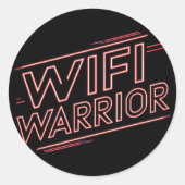 Rond Warrior WiFi - Sticker (Devant)