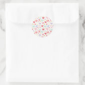 Rond Watercolor Love & Gold Dust Pattern Sticker (Sac)