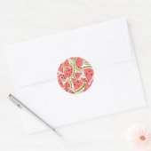 Rond Watermelon Green sticker ronde (Enveloppe)