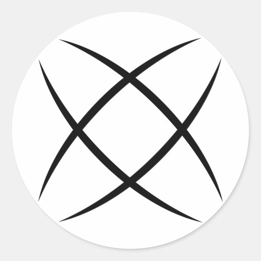 Rond White Logo Sticker (Devant)