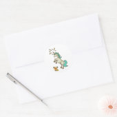 Rond Wizard101 Unicorn Doodle Sticker (Enveloppe)