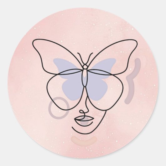 Rond Woman Sticker (Devant)